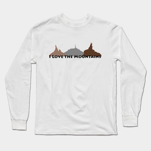 I Love the Mountains Long Sleeve T-Shirt by fashionsforfans